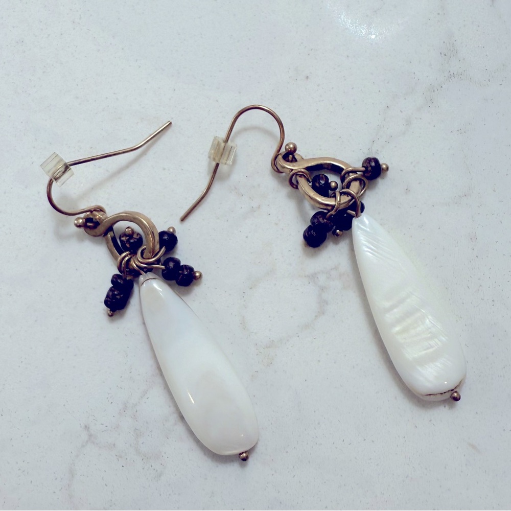 J. Jill polished shell dangle earrings